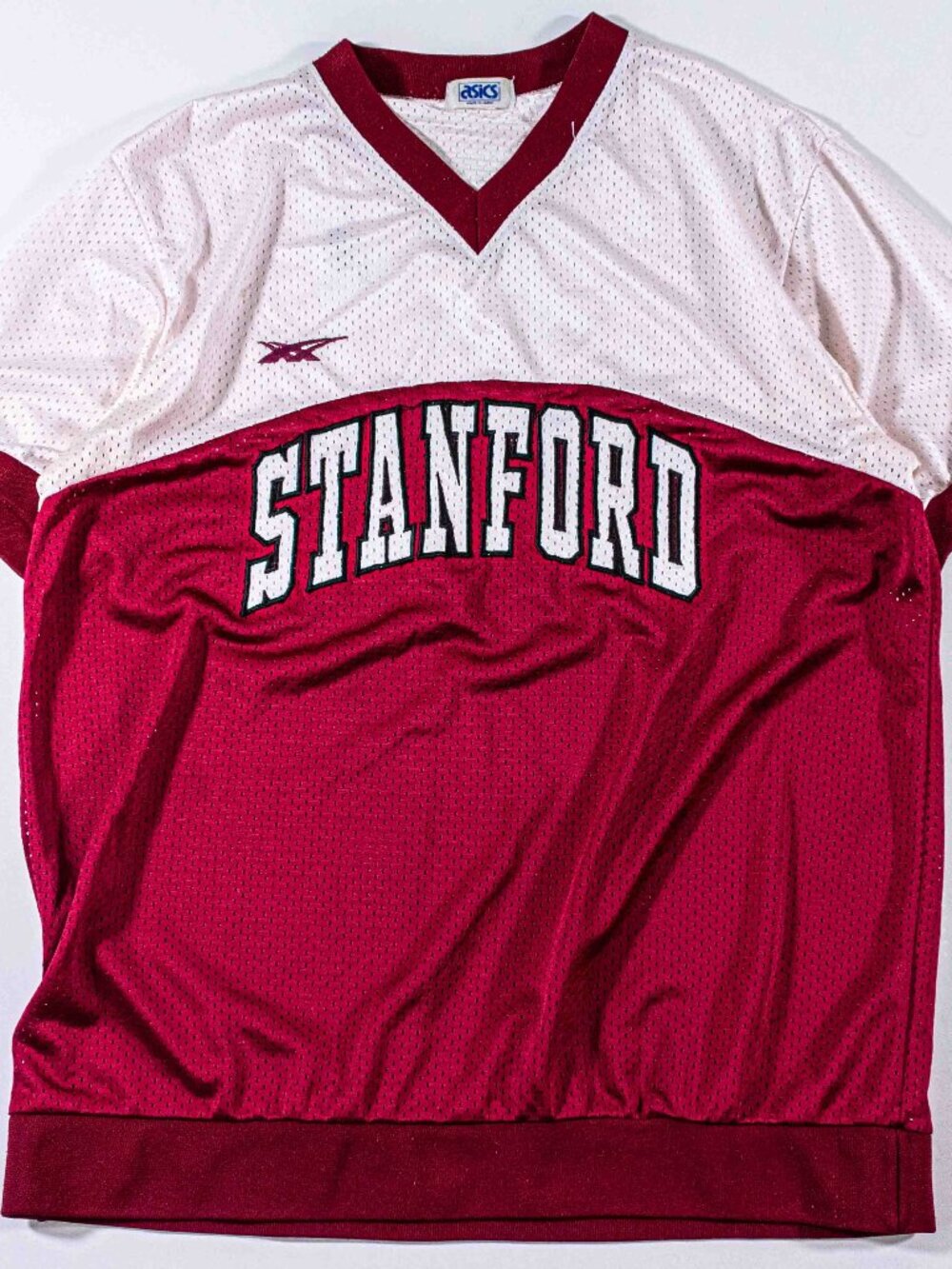 Vintage Stanford University Mesh Jersey Large Asics Made in Japan Blokecore